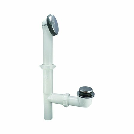 PLUMB PAK Drain Stop Bath Foot Pol Chrm 63WK